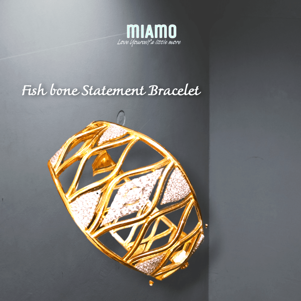 Fish Bone Statement Bracelet - Miamo Jewels