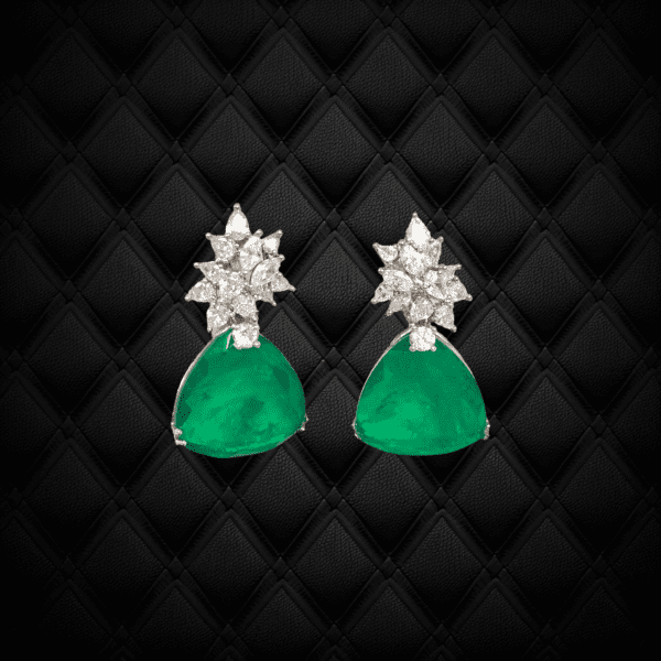 Tia Emerald Drop Earring