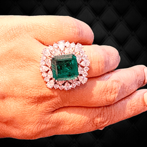 Royal Emerald Cocktail Ring