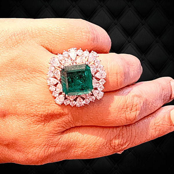Royal Emerald Cocktail Ring