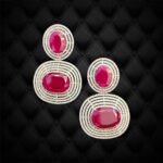 Duet Ruby Melody Dangler Earring