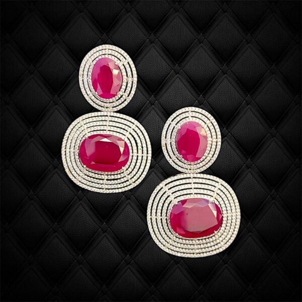 Duet Ruby Melody Dangler Earring