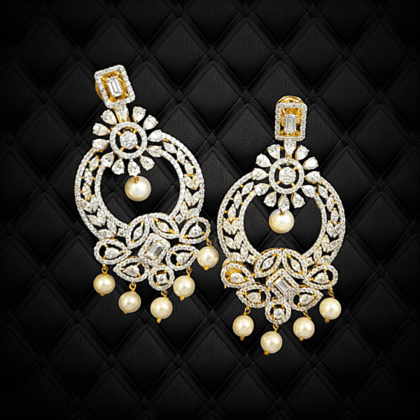 Exotica Crystal Chaand Baali Earring