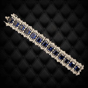 Beautiful Lace Sapphire Crystal Bracelet