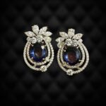 Victorian Sapphire Crystal Stud Earring