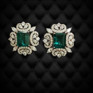 Royal Emerald Crystal Stud Earring